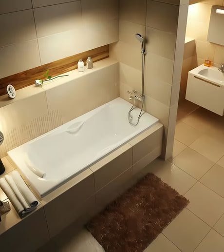 Kromirani termostatska zidna miješalica za kadu Ravak Termo bez tuš seta