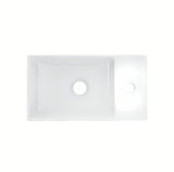 Bijeli sjajni viseća ormarić ispod mali umivaonik Ravak Veda 40 s Push otvaranjem