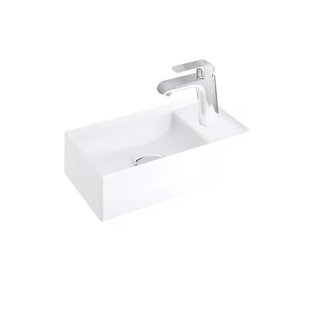 Bijeli sjajni viseća ormarić ispod mali umivaonik Ravak Veda 40 s Push otvaranjem