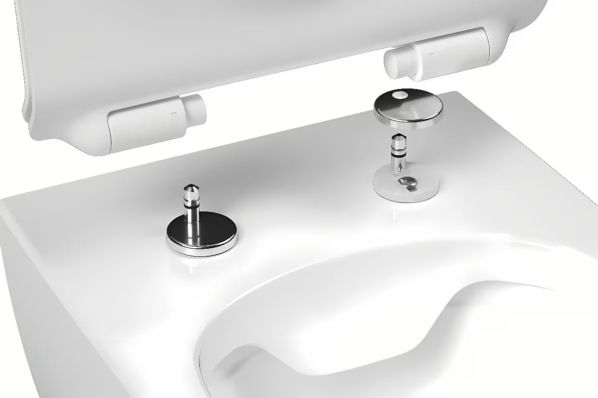 Bijeli WC daska Ravak Vita Slim od duroplasta sa sustavom soft Close pro tihog spuštanja