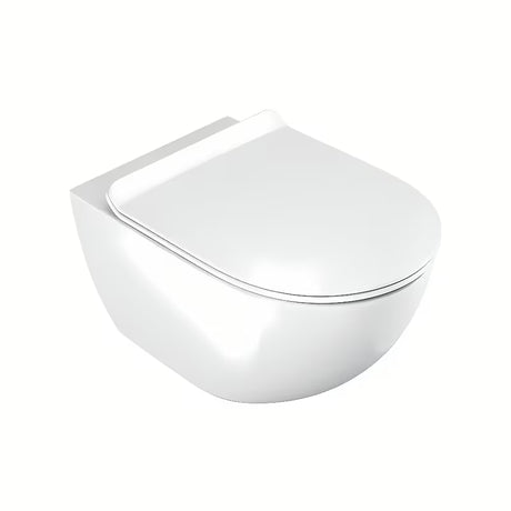 Bijeli WC daska Ravak Vita Slim od duroplasta sa sustavom soft Close pro tihog spuštanja