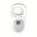 Bijeli viseća WC školjka Ravak Vita RimOff bez klasičnog ispirnog ruba sa skrivenim pričvršćenjem EasyFix.