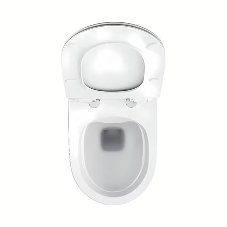 Bijeli viseća WC školjka Ravak Vita RimOff bez klasičnog ispirnog ruba sa skrivenim pričvršćenjem EasyFix.