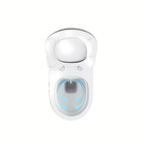 Bijeli viseća WC školjka Ravak Vita RimOff bez klasičnog ispirnog ruba sa skrivenim pričvršćenjem EasyFix.