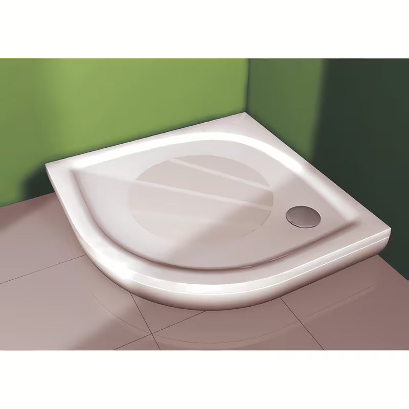 Bijela prednja obloga za četvrtastu tuš kadu Ravak Elipso Pro Flat R550 s pričvrsnicama