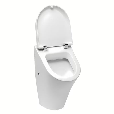 Bijeli kućni pisoar Roca Nexo s poklopcem soft Close pro tih i soft close/ meko zatvaranje.