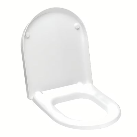 Bijele WC daska Roca Nexo od duroplasta sa sustavom soft Close i metalnim šarkama