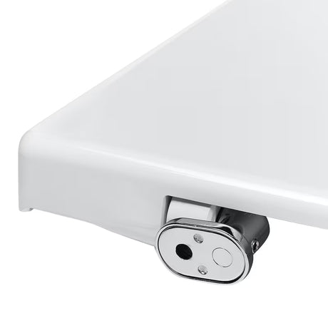 Bijele WC daska Roca Nexo od duroplasta sa sustavom soft Close i metalnim šarkama