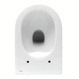 Bijeli viseća WC školjka Roca Nexo bez sustava za ispiranje sa skrivenim pričvršćenjem