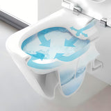 Bijeli viseća WC školjka Roca Nexo bez sustava za ispiranje sa skrivenim pričvršćenjem