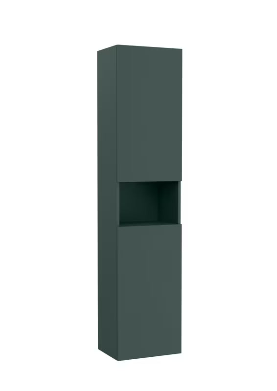 Roca Ona viseća visoka kupaonski ormarić 40x175x30 cm u mat zelenoj izvedbi