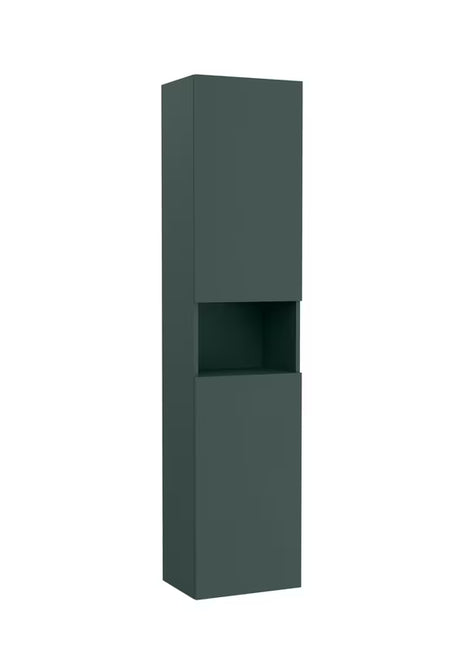 Roca Ona viseća visoka kupaonski ormarić 40x175x30 cm u mat zelenoj izvedbi