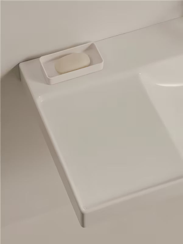 Viseća kupaonski ormarić s keramičkim umivaonikom Roca Ona u mat zelenoj izvedbi