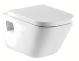 Bijeli viseća WC školjka Roca The Gap od keramike s dubokim ispiranjem i štedljivim ispiranjem 3/4,5 l.