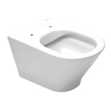 Bijele viseća WC školjka Roca The Gap Round s wc daskom soft Close pro tiho zatvaranje