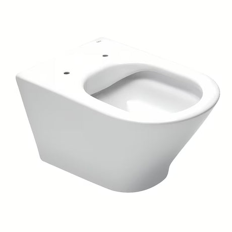 Bijele viseća WC školjka Roca The Gap Round s wc daskom soft Close pro tiho zatvaranje