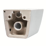 Bijeli viseća WC školjka Roca The Gap s Rimless izvedbom bez sustava za ispiranje i četvrtastim dizajnom