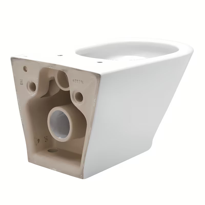 Bijeli viseća WC školjka Roca The Gap s Rimless izvedbom i sjajnom glaziranom površinom.