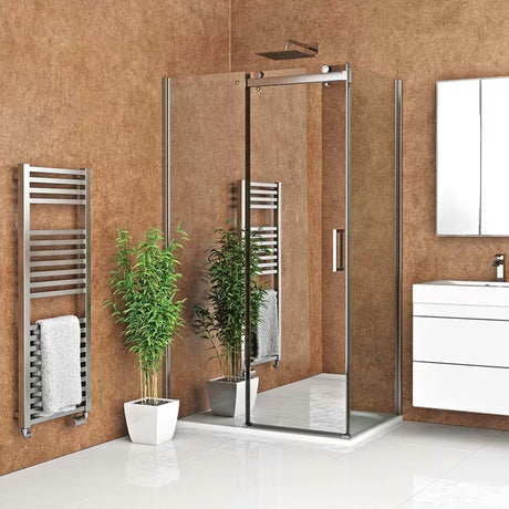 Roth Ambient Line klizne tuš vrata za nišu 130 cm u sjajnom kromu s prozirnim staklom
