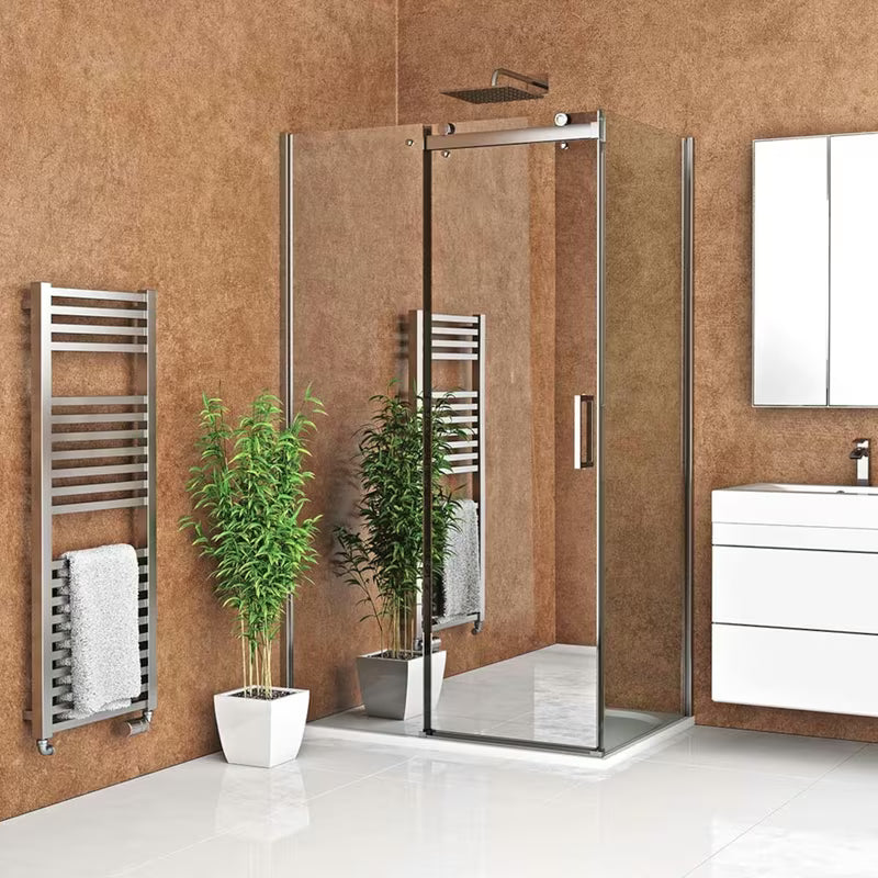 Roth Ambient Line klizne tuš vrata za nišu 120 cm u sjajnom kromu s prozirnim staklom