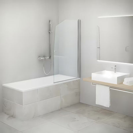 Paravan za Kadu Roth DV1 140x85 cm sa zaokretnim otvaranjem i profilom u mat kromu