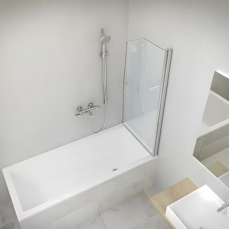 Paravan za Kadu Roth DV1 140x85 cm sa zaokretnim otvaranjem i profilom u mat kromu