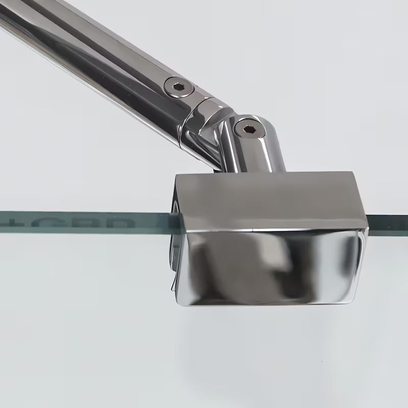 Bezokvirni tuš vrata Roth Elegant Line 80 cm u sjajnom kromu s prozirnim staklom, desna izvedba.