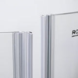 Roth Elegant Neo Line bez okvira tuš vrata 120 cm u sjajnom kromu s prozirnim staklom