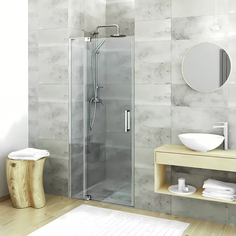Roth Elegant Neo Line bezokvirna tuš vrata 90 cm u sjajnom kromu s prozirnim staklom