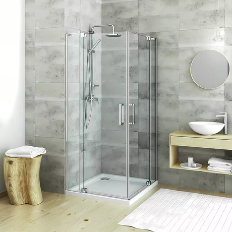 Roth Elegant Neo Line bezokvirna tuš vrata 90 cm u sjajnom kromu s prozirnim staklom