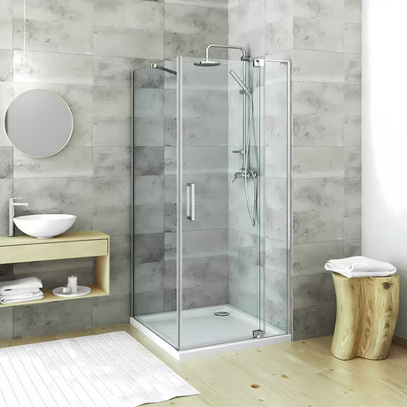 Roth Elegant Neo Line bezokvirna tuš vrata 90 cm u sjajnom kromu s prozirnim staklom