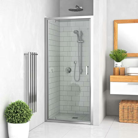 Tuš vrata Roth Lega Line 70 cm u sjajnom kromu s prozirnim staklom za nišu