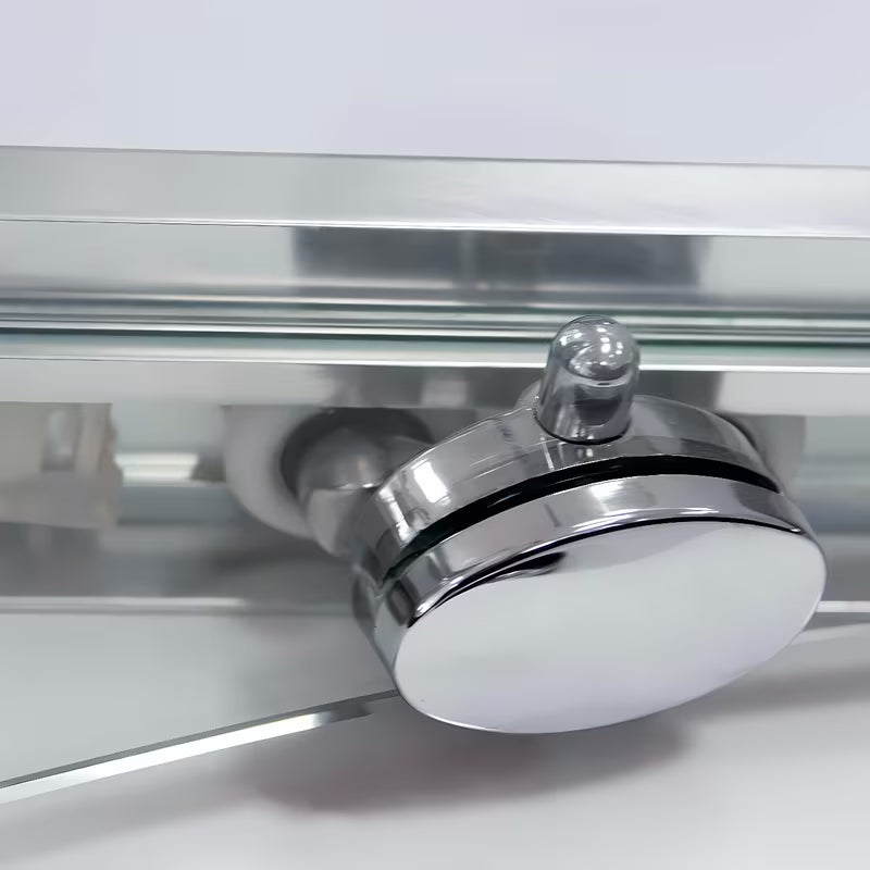 Tuš vrata Roth Lega Line 150 cm s kliznim otvaranjem, sjajnim kromiranim profilom i prozirnim staklom.