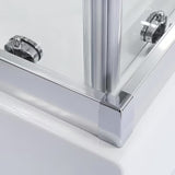 Pravokutna tuš kabina Roth Lega Line 100x80 cm s kliznim vratima i profilima u sjajnom kromu.