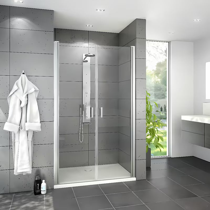 Tuš vrata Roth Limaya Line 90 cm s kromiranim profilom i prozirnim sigurnosnim staklom
