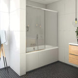 Paravan za Kadu Roth LLV2 150x140 cm s kliznim vratima i profilom u sjajnom kromu