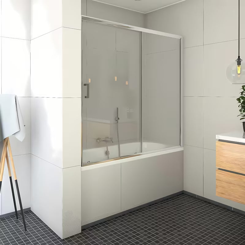 Paravan za Kadu Roth LLV2 150x140 cm s kliznim vratima i profilom u sjajnom kromu