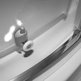 Kvadratna tuš kabina Roth Project Line 90x90 cm s kliznim vratima i mat staklom u sjajnom kromu.