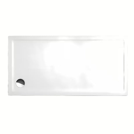 Pravokutna niska tuš kada Roth Flat Kvadro 150x80 cm od bijelog akrila