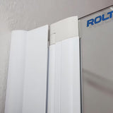 Roth Screen paravan za kadu 130x75 cm s bijelim profilom i obostranim otvaranjem