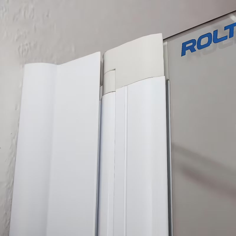 Roth Screen paravan za kadu 130x75 cm s bijelim profilom i obostranim otvaranjem
