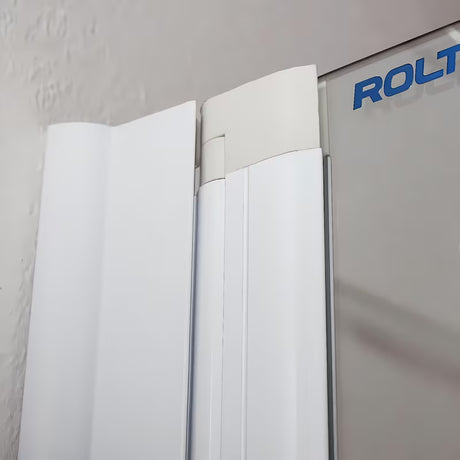 Roth Screen paravan za kadu 130x75 cm s bijelim profilom i obostranim otvaranjem