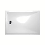 Bijela pravokutna niska tuš kada Roth Marmo Neo Square-R 110x80 cm od lijevanog mramora