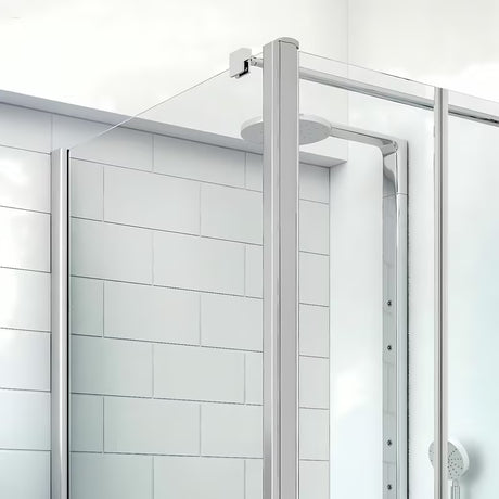 Tuš stranica za vrata  Roth Tower Line 90 cm u sjajnom kromu s prozirnim staklom