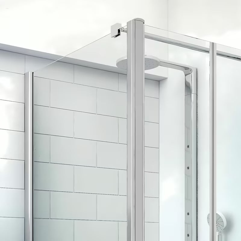 Tuš stranica za vrata  Roth Tower Line 90 cm u sjajnom kromu s prozirnim staklom