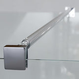 Tuš stranica za vrata  Roth Tower Line 90 cm u mat kromu s prozirnim staklom