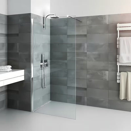 Roth Walk In Line tuš stijena Walk-In 80 cm u sjajnom kromu s prozirnim dekorom