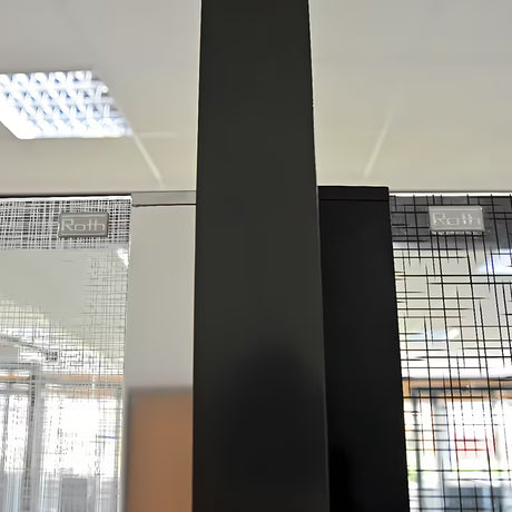 Roth Walk In Line tuš stijena walk-in 100 cm u crnoj mat izvedbi s dekorom Potisk