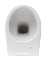 Bijeli viseća WC školjka S-Line Pro od sjajne keramike sa stražnjim odvodom