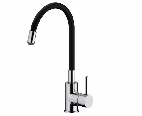 Miješalica za Sudoper S-Line sa silikonskim flexi crijevom u crnoj mat i krom izvedbi.